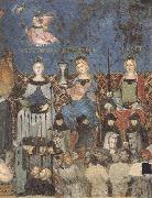 Ambrogio Lorenzetti The Virtues of Good Government (mk39) oil